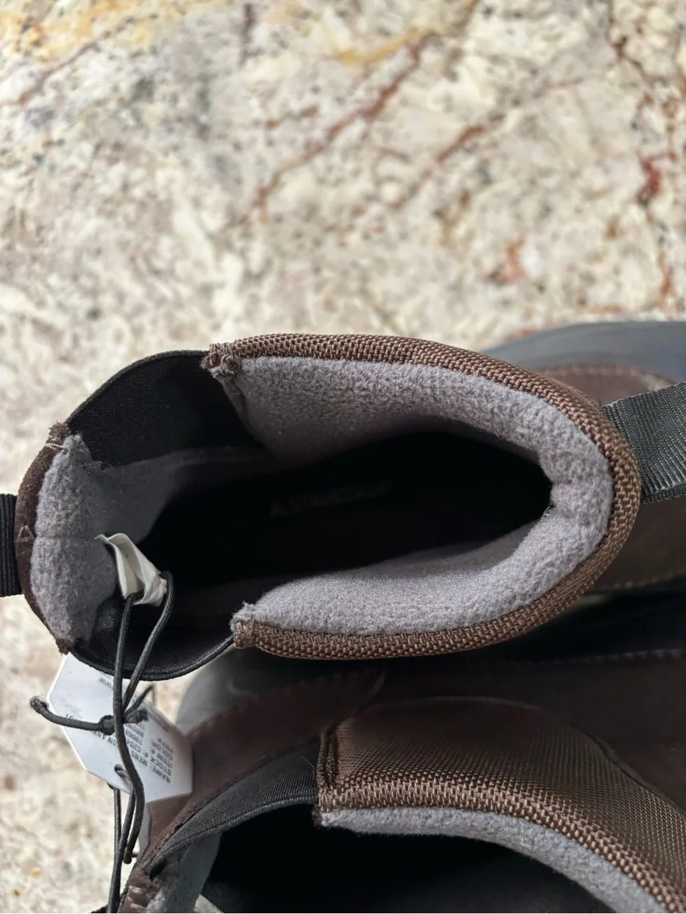Men's Waterproof Brown and Black Winter Rain & Snow Boots